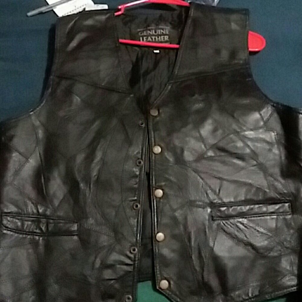 Leather riding jacket